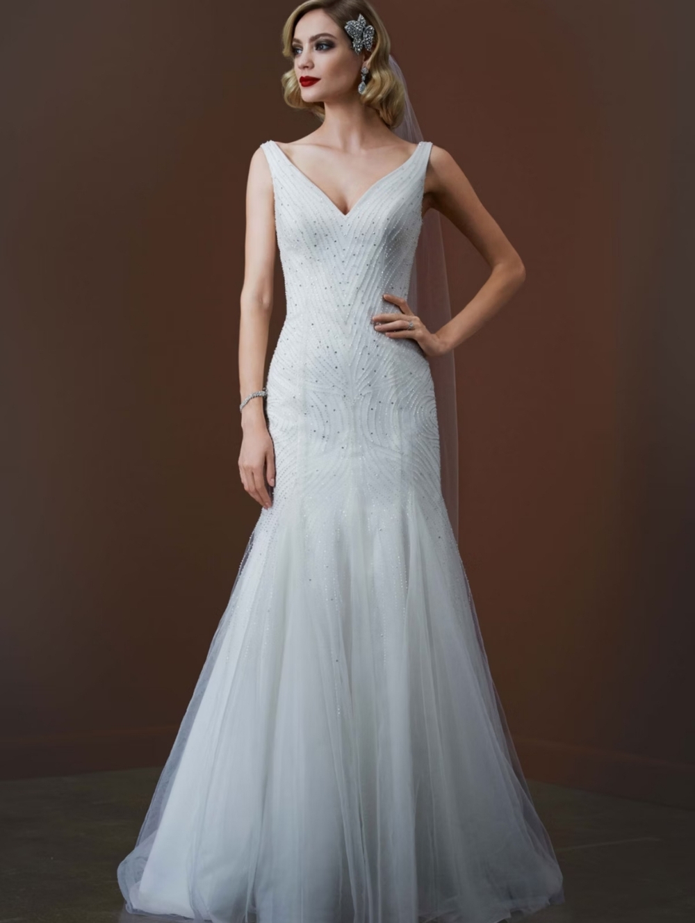 Galina Signature  Wedding Dress Size 12  Ivory Color!